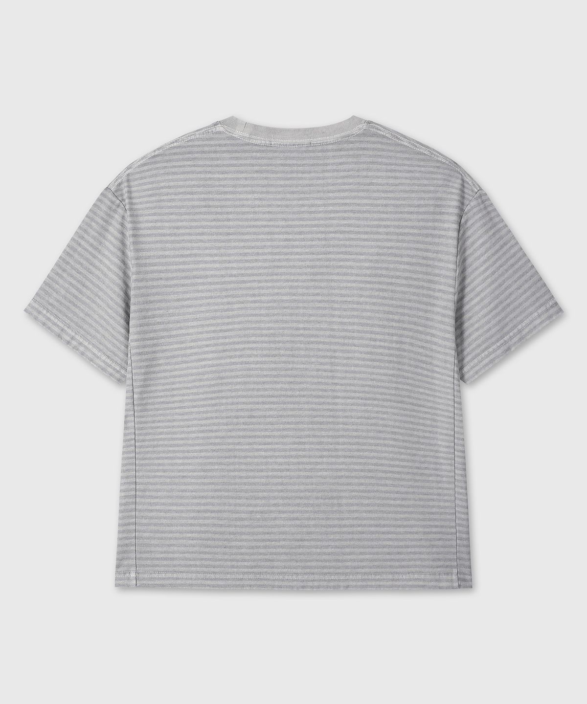 다이브인(DIVEIN) DYED STRIPE COTTON T-SHIRT (GRAY)