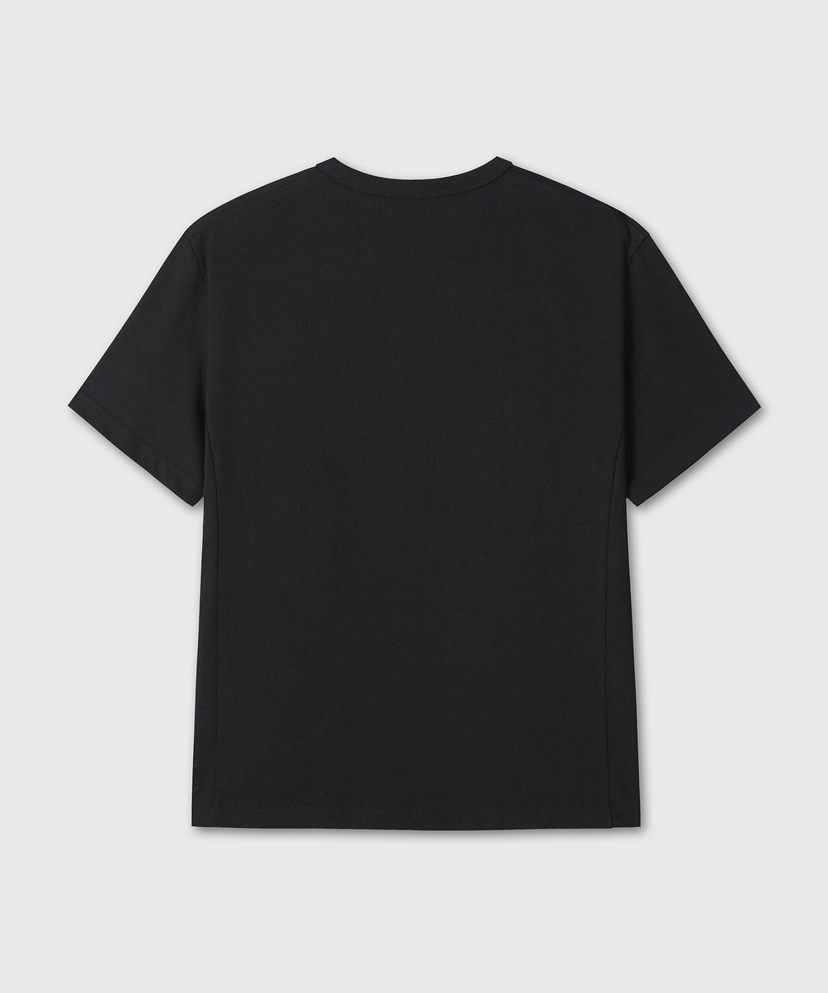 다이브인(DIVEIN) LOOSED HENLEY NECK T-SHIRTS (BLACK)