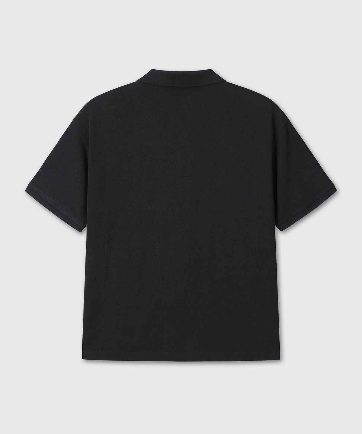 다이브인(DIVEIN) REGULAR POLO CROP T-SHIRTS (BLACK)
