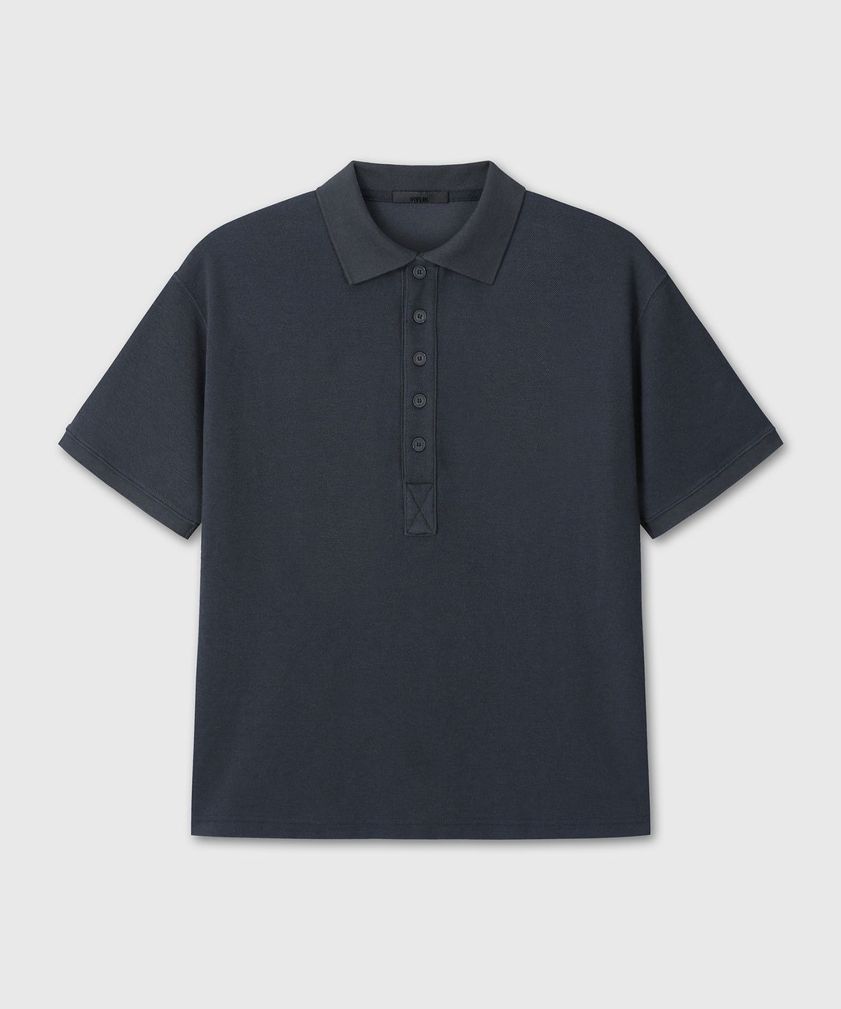 다이브인(DIVEIN) REGULAR POLO CROP T-SHIRTS (NAVY)