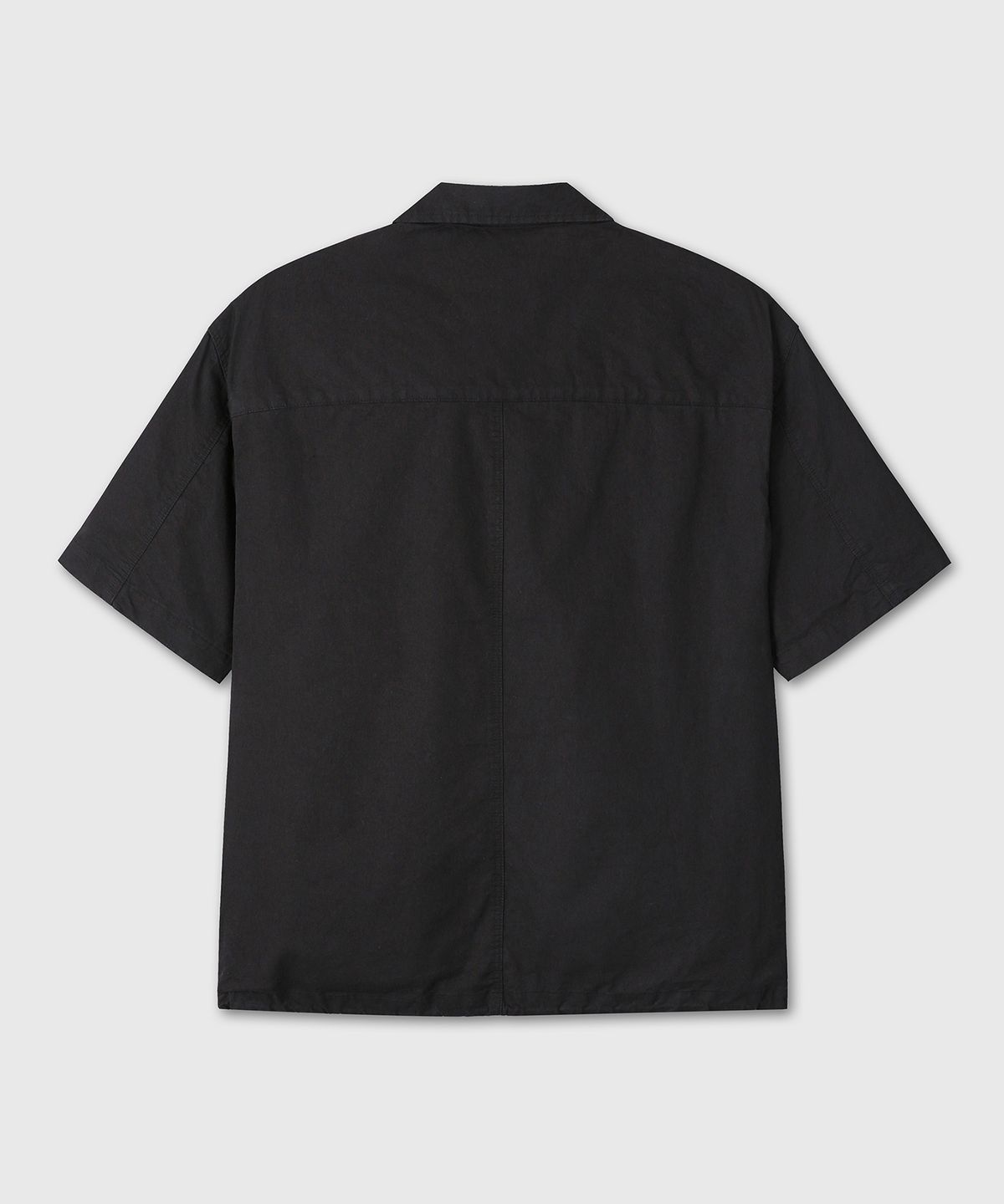 다이브인(DIVEIN) WASHED VINTAGE HALF SHIRKET (BLACK)