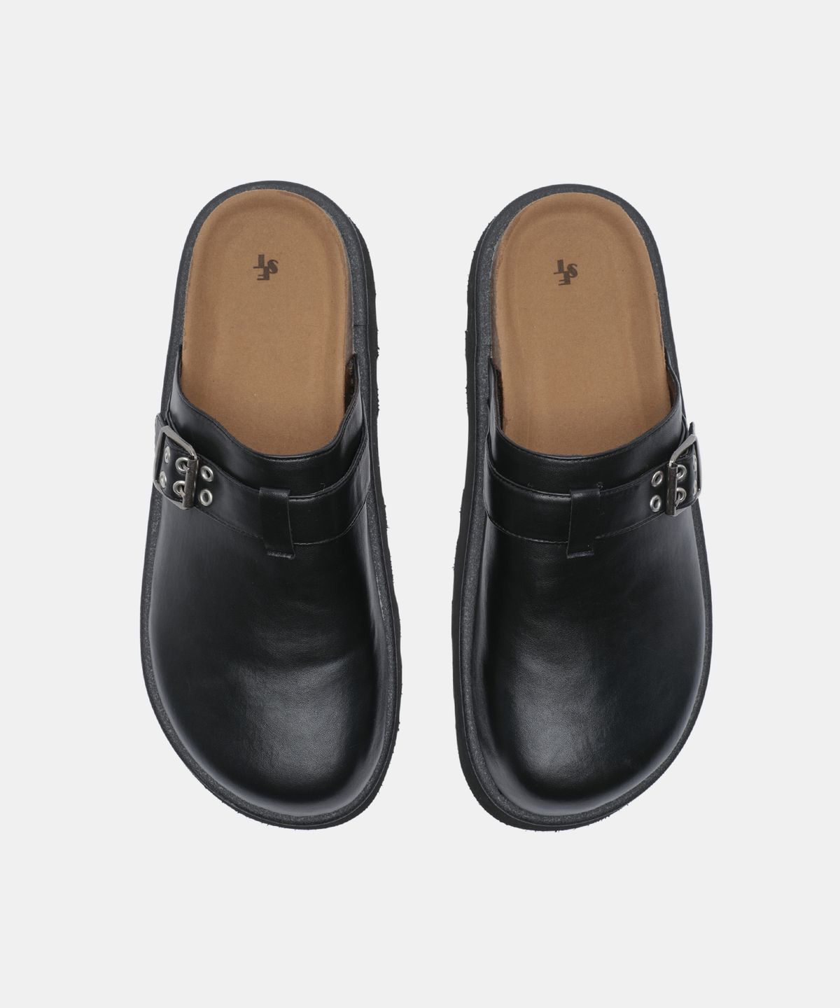식스핏(6FT) [+5.5cm] BOTO STRAP MULE (BLACK)