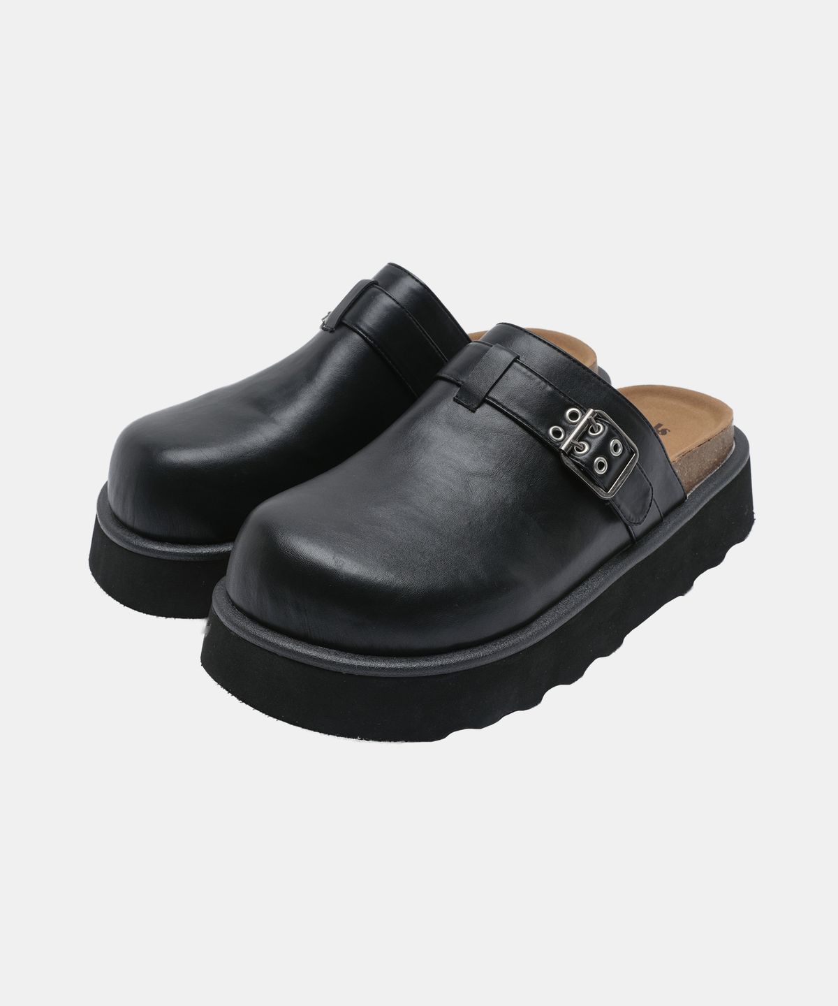 식스핏(6FT) [+5.5cm] BOTO STRAP MULE (BLACK)