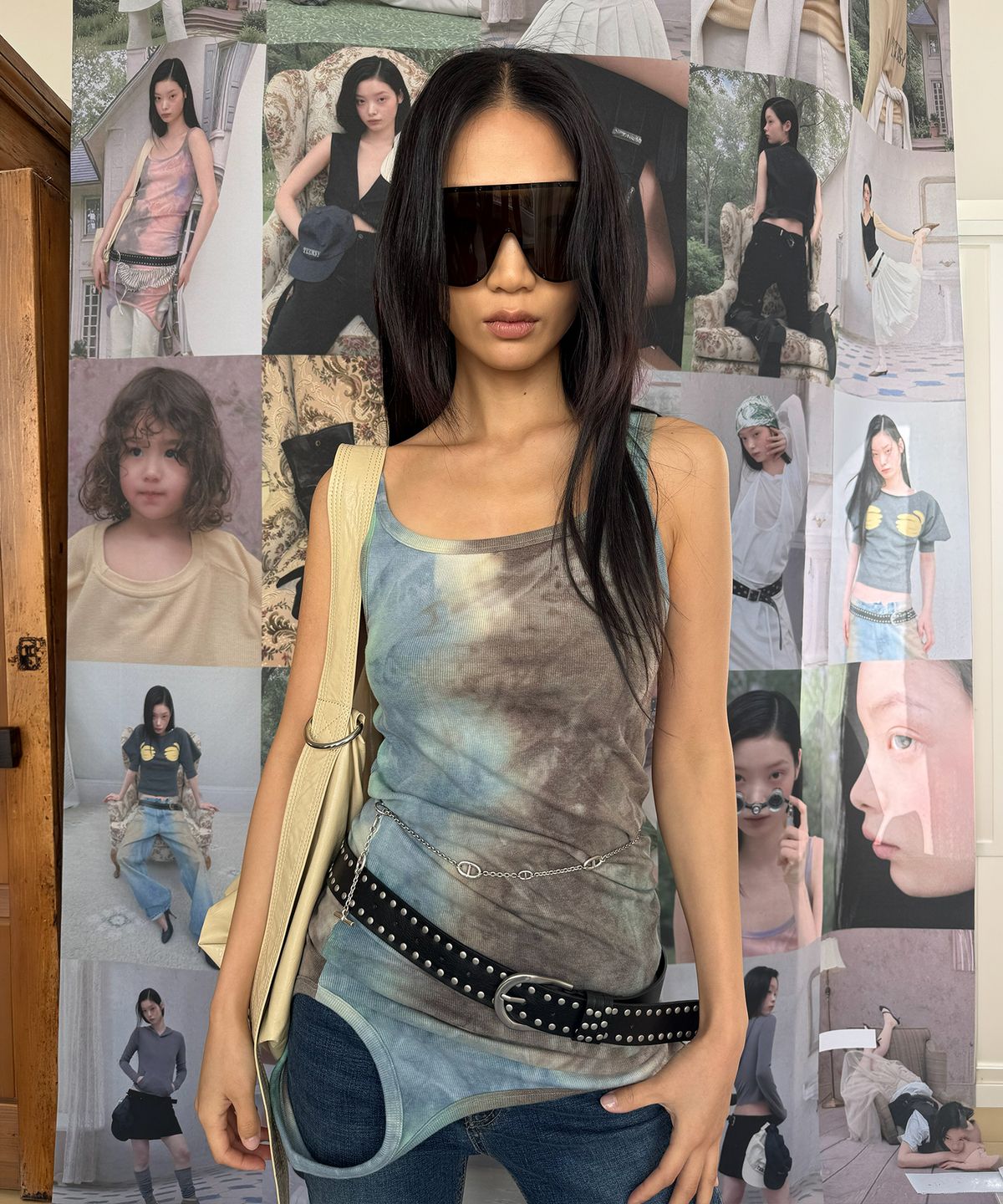 틴시(TEENSY) 스머지 투웨이 슬리브리스 드레스 (민트)