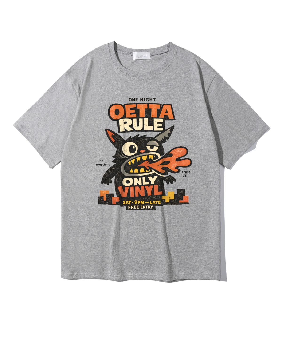 오에타(OETTA) 너티캣 더블코튼 오버핏 반팔티셔츠 OTS26013(10COLOR)