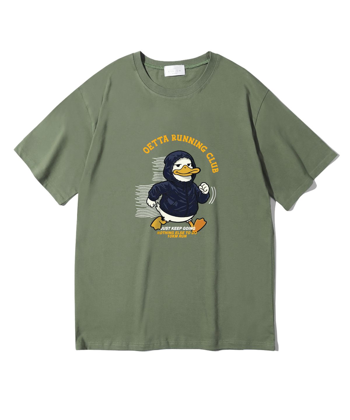 오에타(OETTA) 러닝 덕 더블코튼 오버핏 반팔티셔츠 OTS26009(10COLOR)