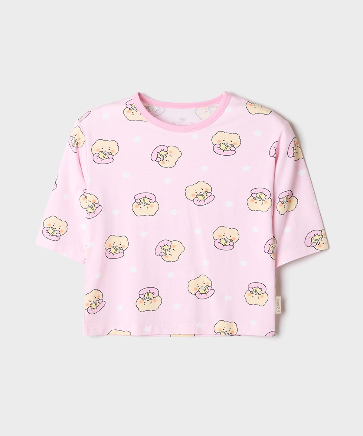 스파오 키즈(SPAO KIDS) [키즈] (망그러진곰) 7부 모달 실내복(Pink)_SPLOG24KU2