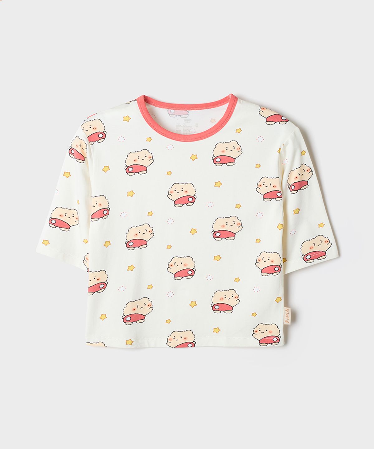 스파오 키즈(SPAO KIDS) [키즈] (망그러진곰) 7부 모달 실내복(Beige)_SPLOG24KU2