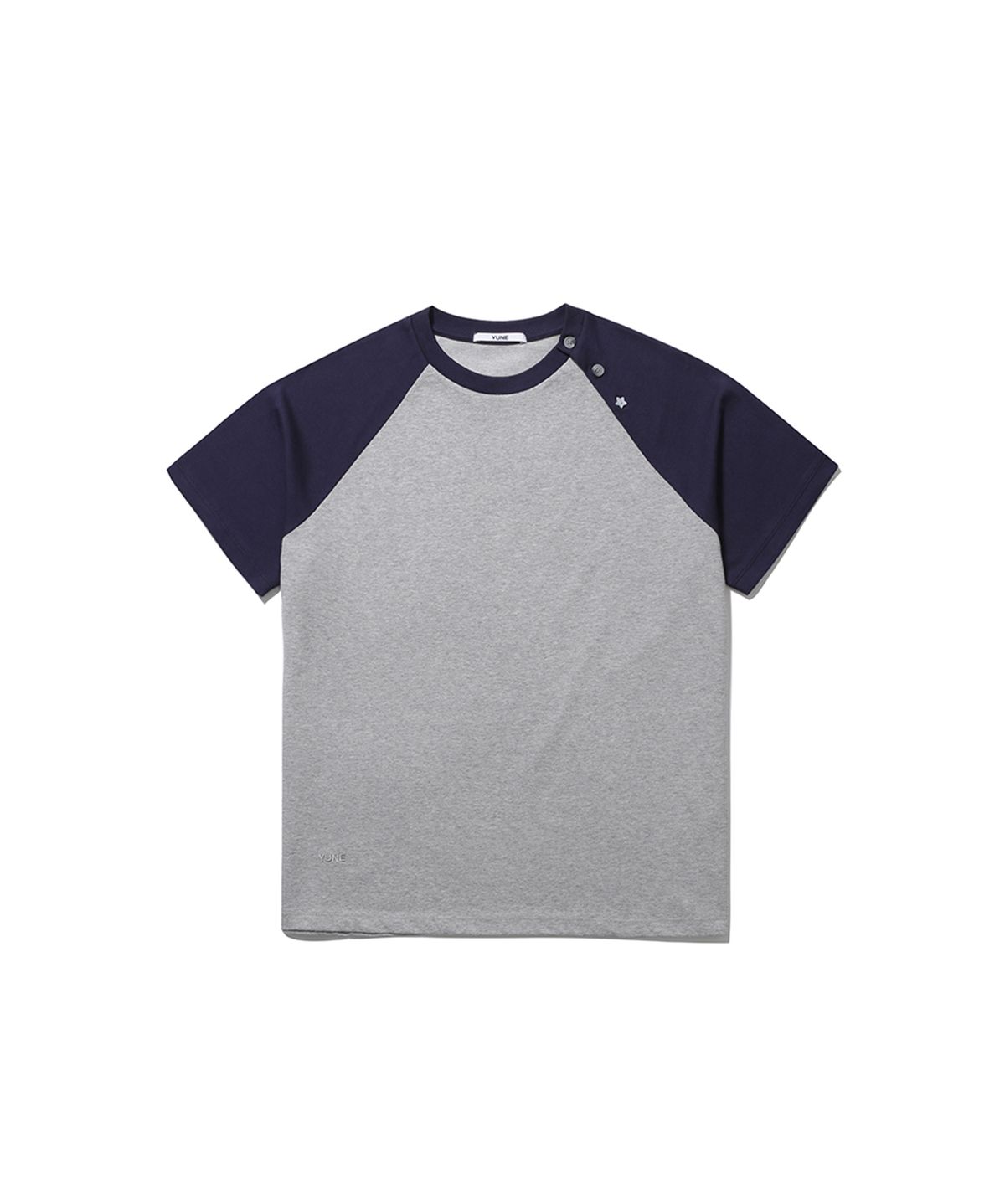 유네(YUNE) Star Slit Raglan Tee_[Navy]