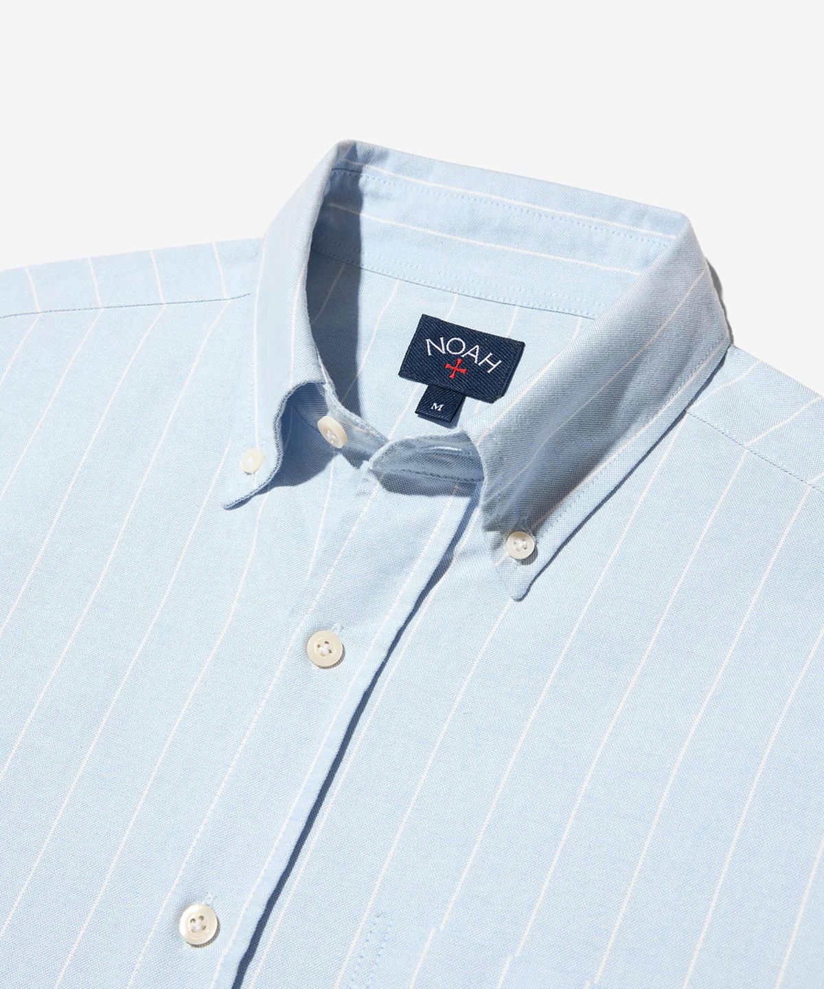 노아(NOAH) (U) 라이트웨이트 옥스포드 셔츠 페일 블루 LIGHTWEIGHT OXFORD SHIRT PALE BLUE