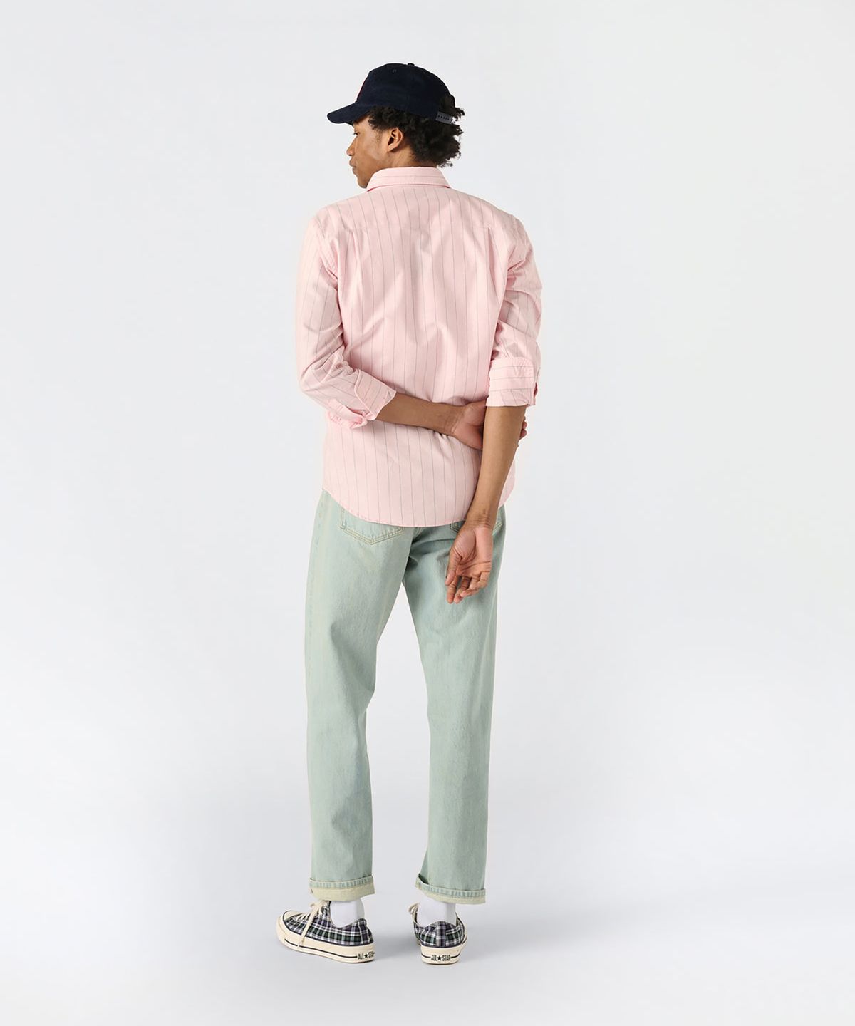 노아(NOAH) (U) 라이트웨이트 옥스포드 셔츠 핑크 멀티 LIGHTWEIGHT OXFORD SHIRT PINK MULTI