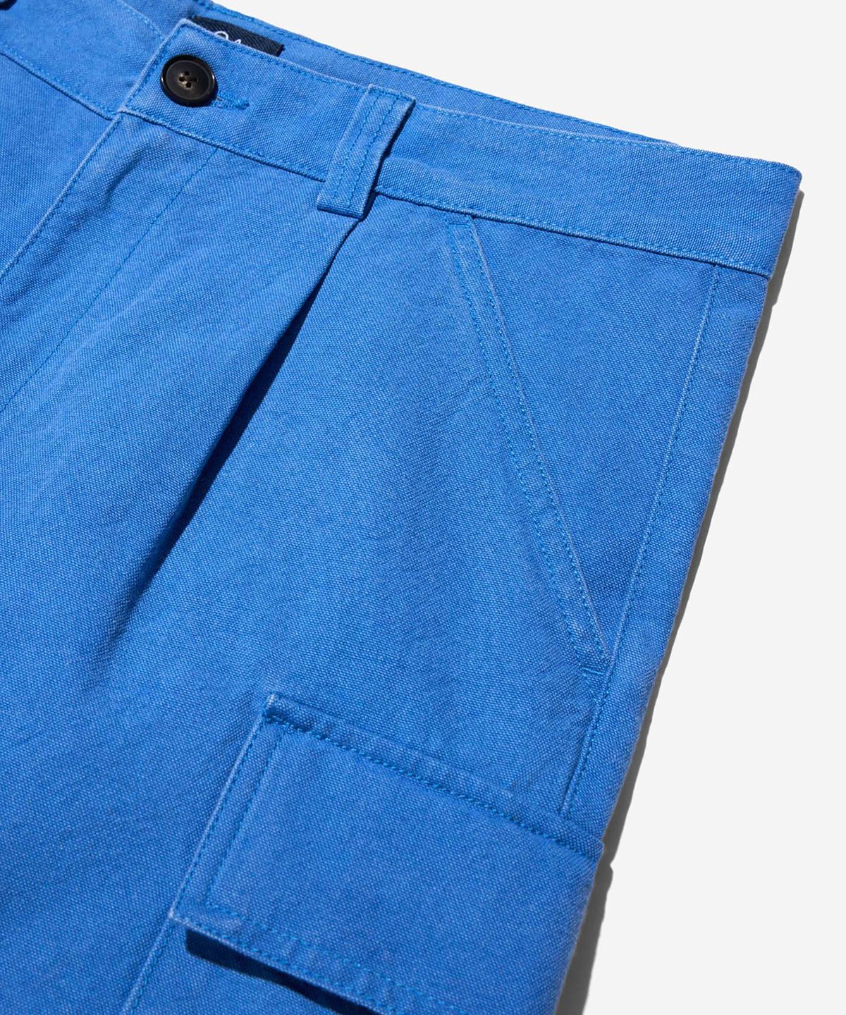 노아(NOAH) (U) 플리츠 카고 쇼츠 로얄 PLEATED CARGO SHORTS ROYAL