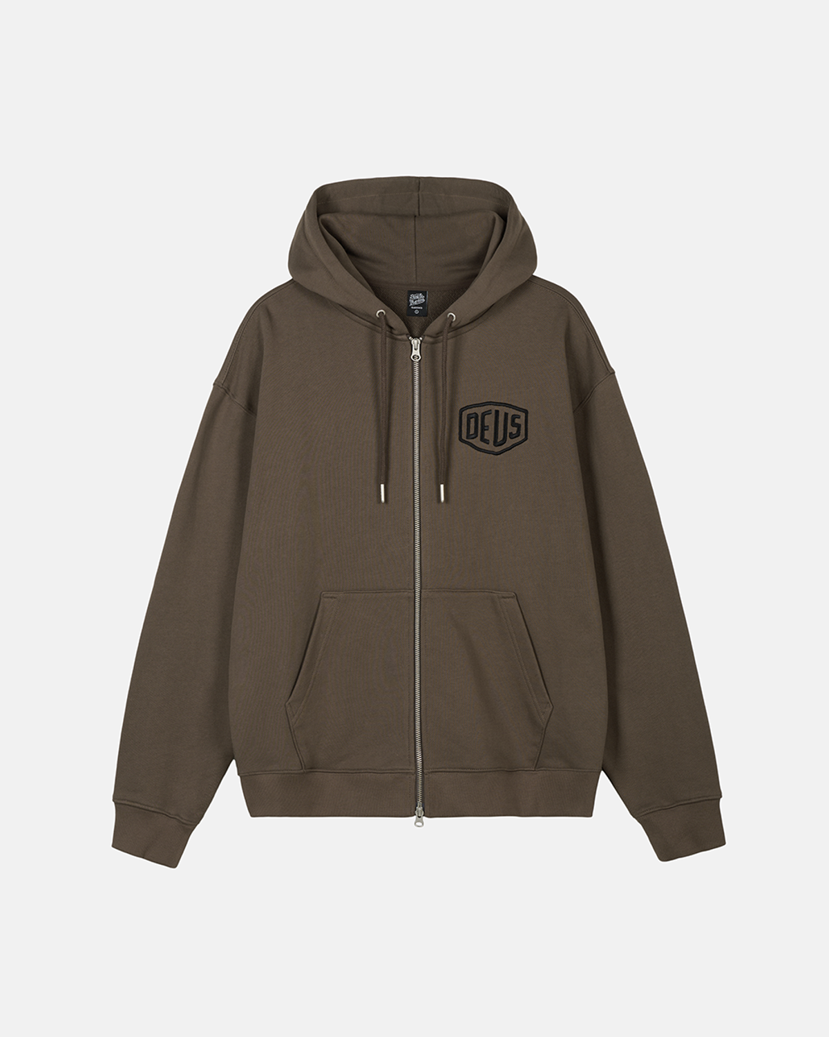 데우스 엑스 마키나(DEUS EX MACHINA) Seoul College Address Zip Hoodie _Olive