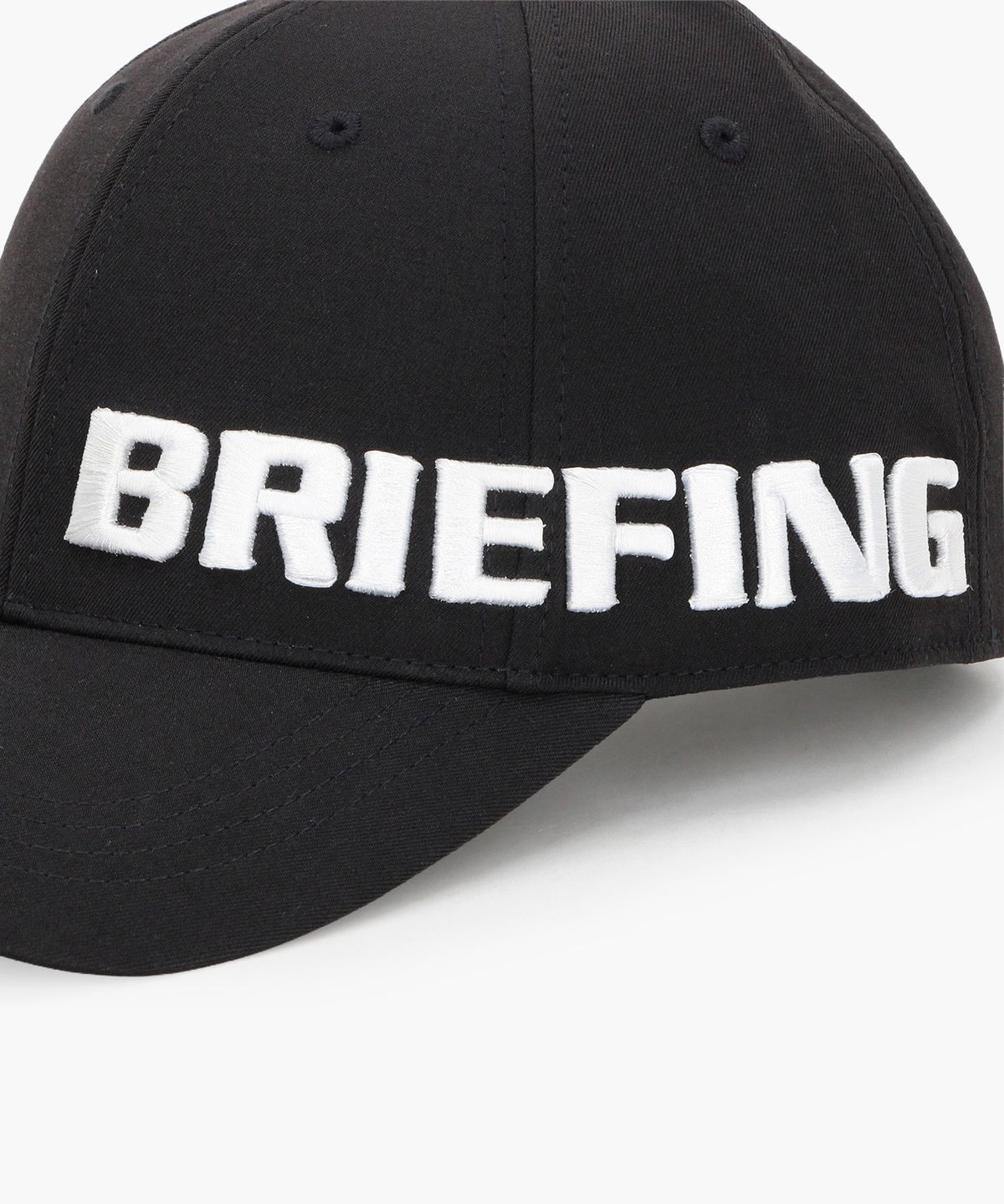 브리핑 골프(BRIEFING GOLF) MS 라운드 로고 캡_블랙
