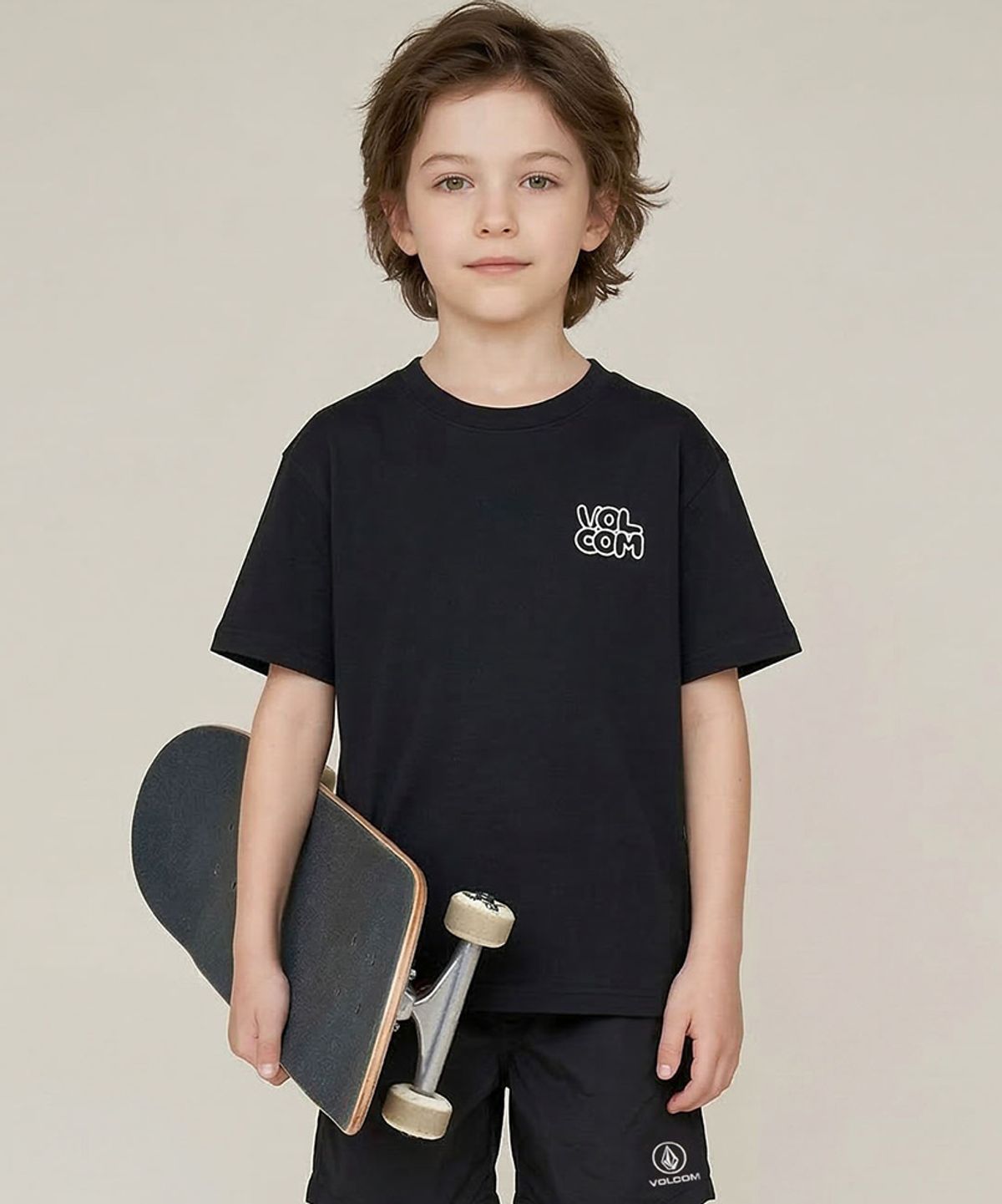 볼컴 키즈(VOLCOM KIDS) 볼컴 쿨스킨 벌룬 로고 티셔츠 D6M004