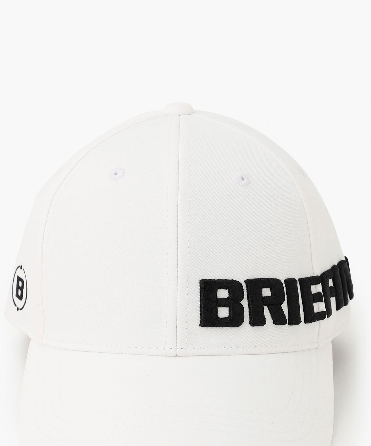 브리핑 골프(BRIEFING GOLF) MS 라운드 로고 캡_화이트