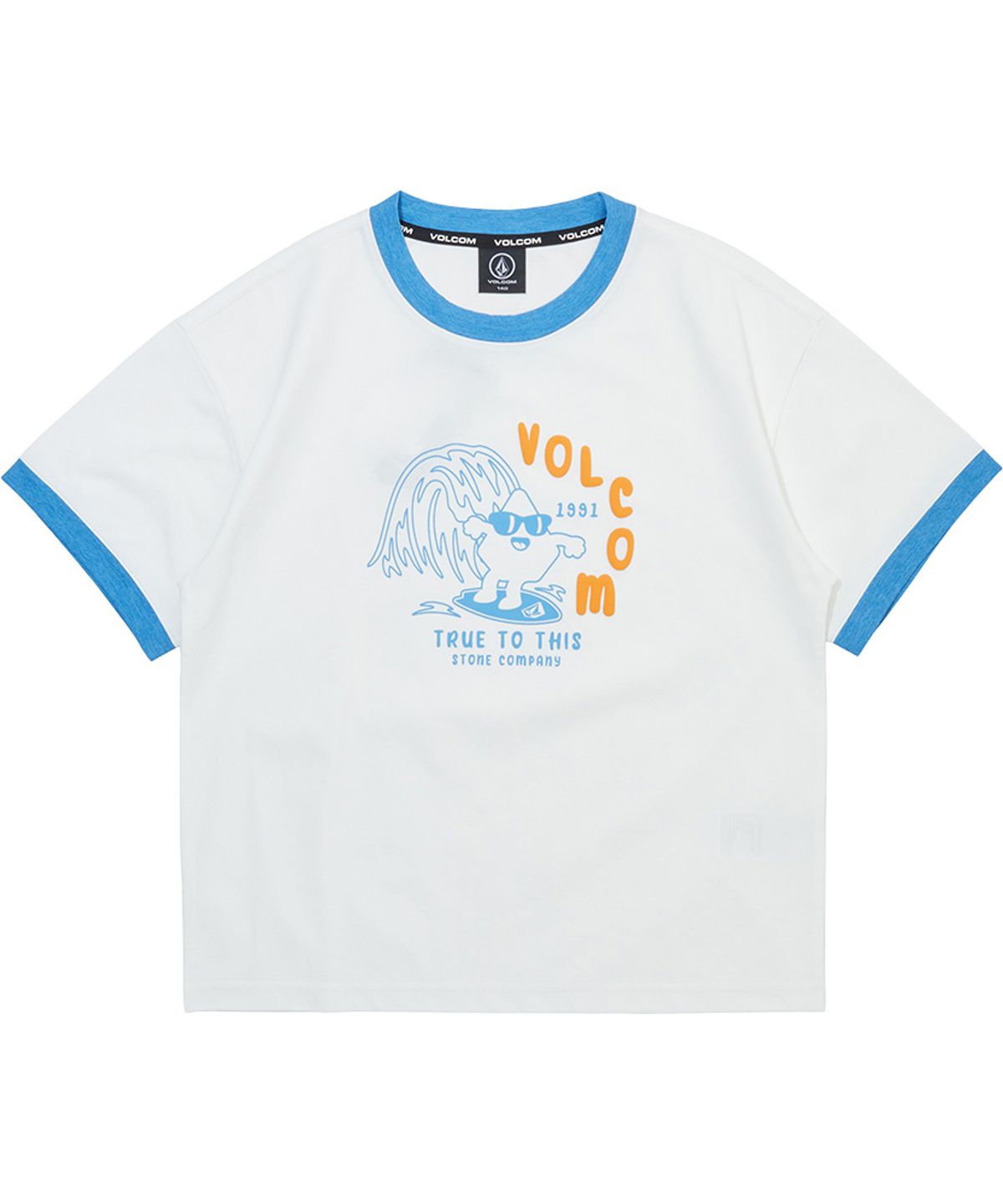 볼컴 키즈(VOLCOM KIDS) 볼컴 쿨스킨 포인트 링거 티셔츠 D6M007