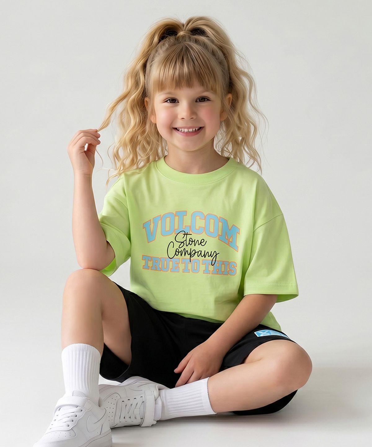 볼컴 키즈(VOLCOM KIDS) 볼컴 컬러 레터링 셋업 D6M014