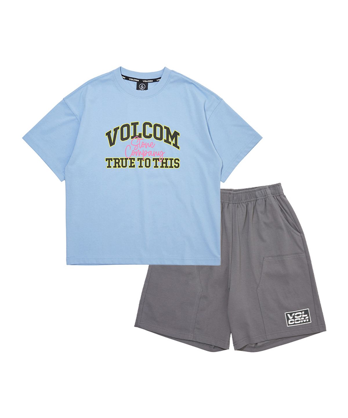 볼컴 키즈(VOLCOM KIDS) 볼컴 컬러 레터링 셋업 D6M014
