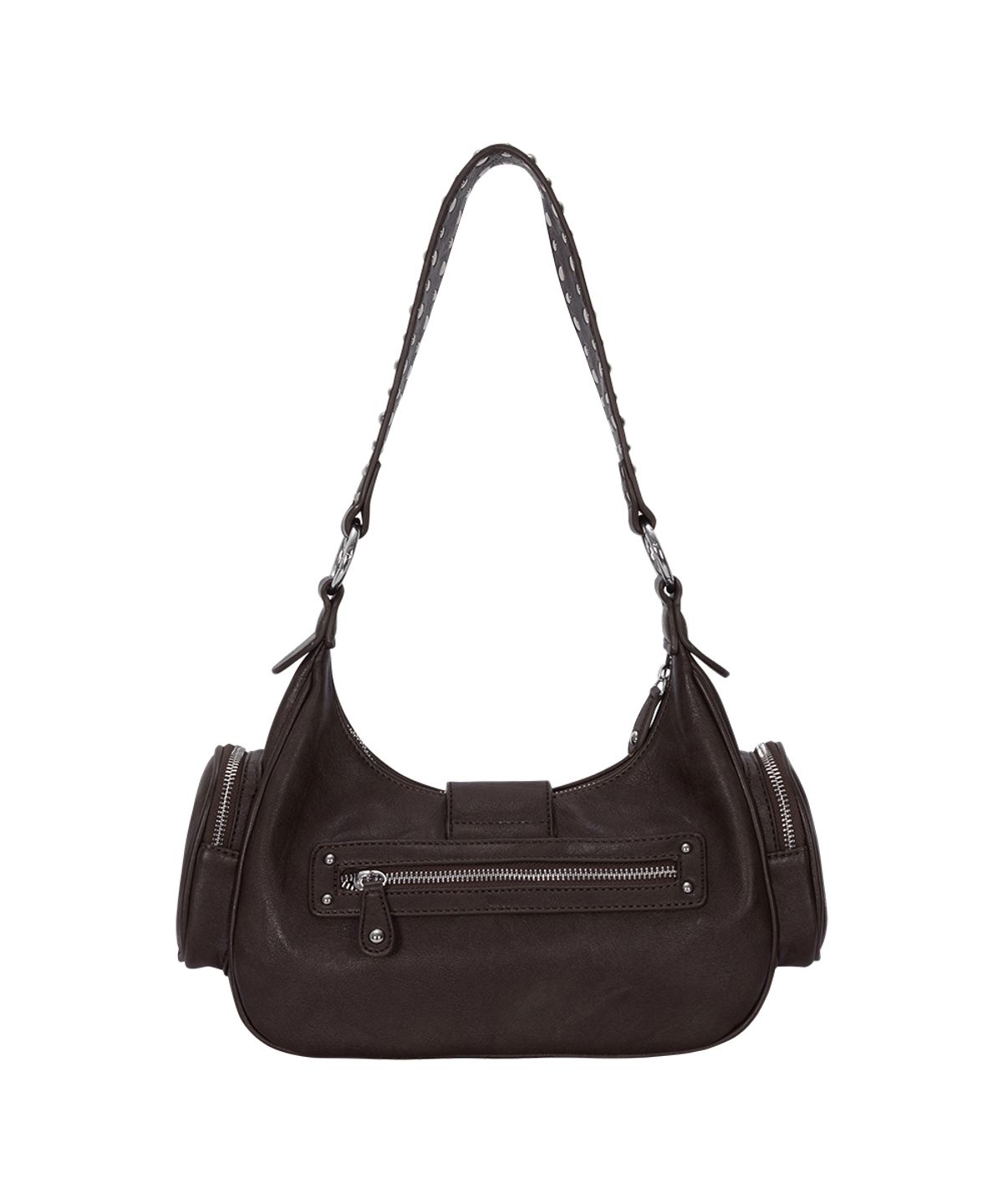 애즈온(ASON) MOTE STUD BAG / BROWN