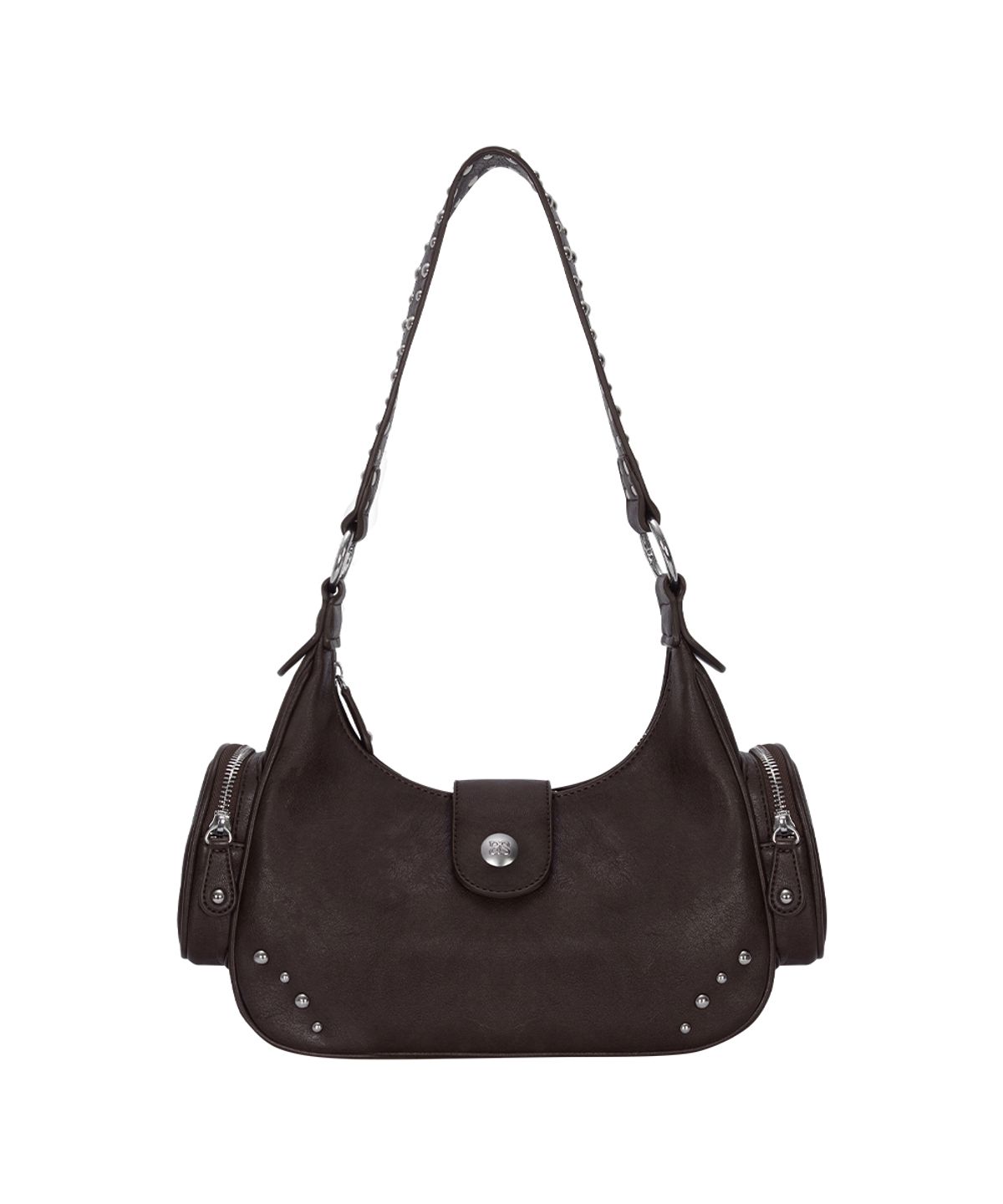 애즈온(ASON) MOTE STUD BAG / BROWN