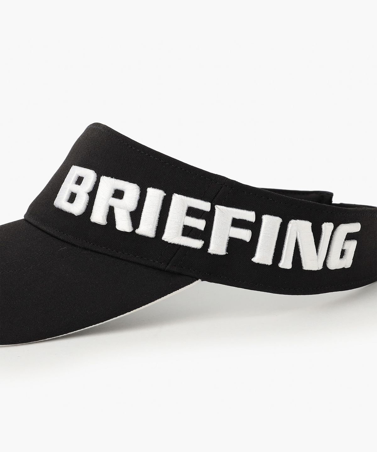 브리핑 골프(BRIEFING GOLF) MS 라운드 로고 바이저_블랙