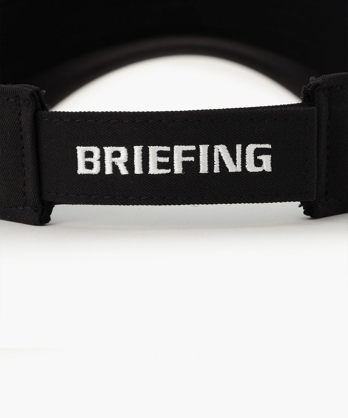 브리핑 골프(BRIEFING GOLF) MS 라운드 로고 바이저_블랙