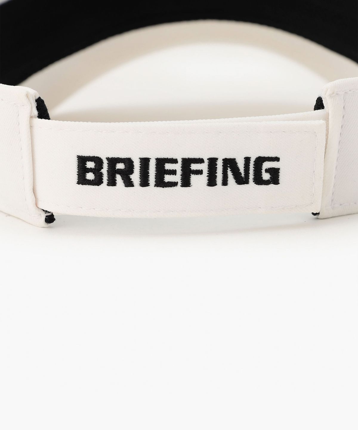 브리핑 골프(BRIEFING GOLF) MS 라운드 로고 바이저_화이트