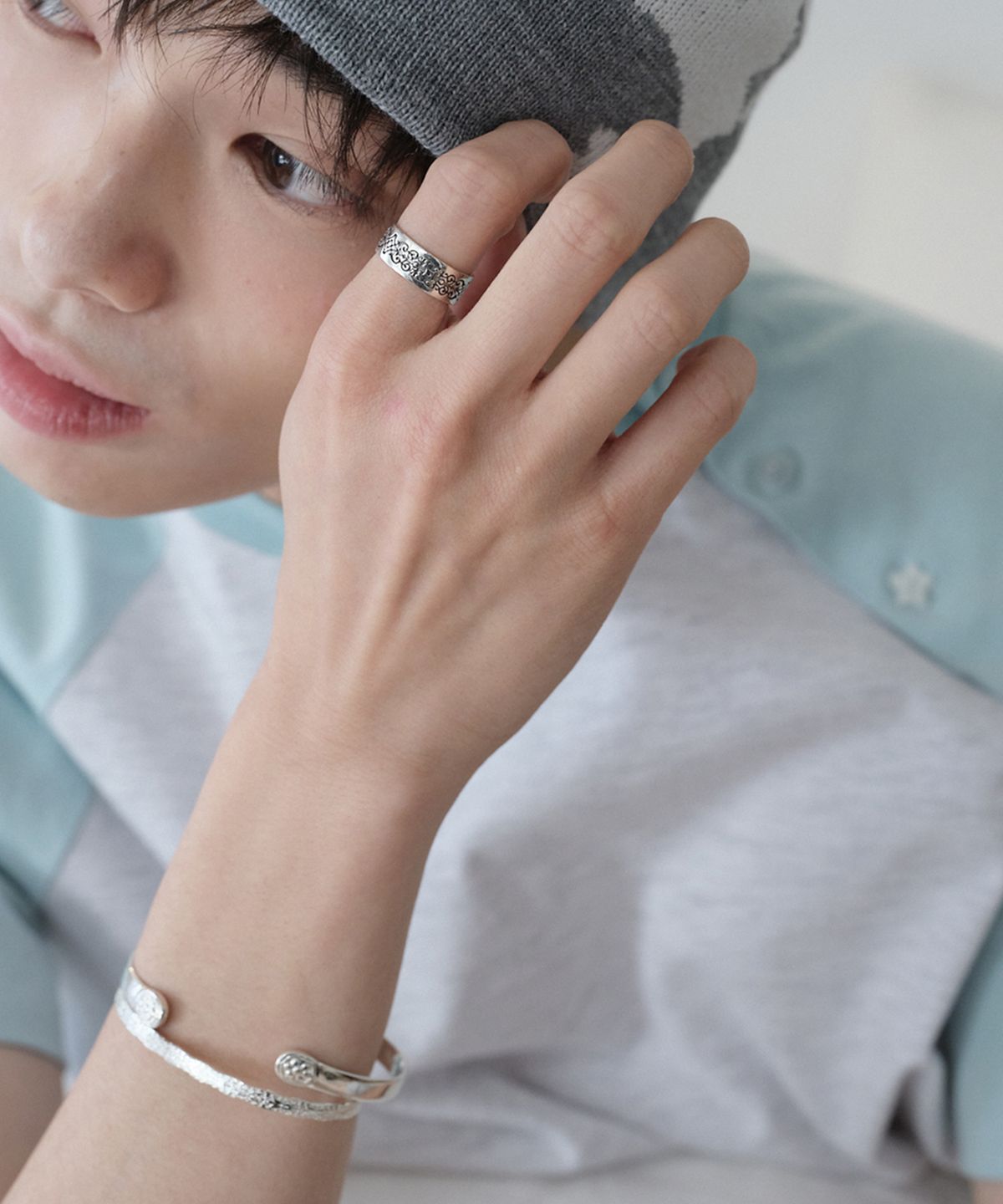 유네(YUNE) Lace Engraved Ring_[Silver925]