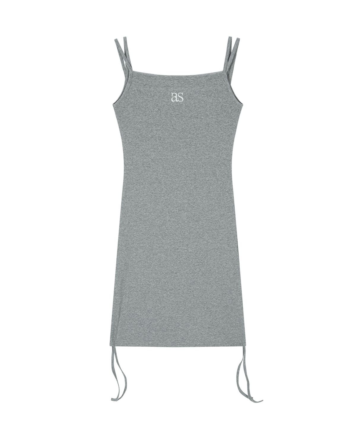 애즈온(ASON) LAYER SHIRRING DRESS / GRAY