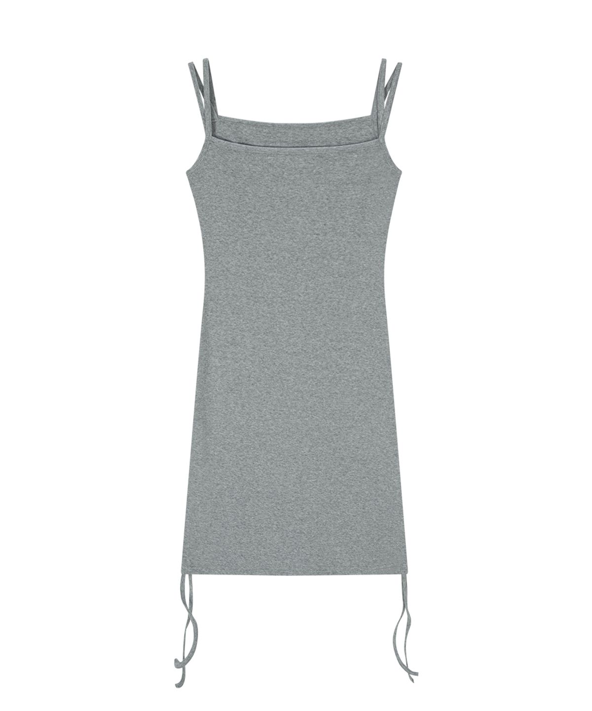 애즈온(ASON) LAYER SHIRRING DRESS / GRAY