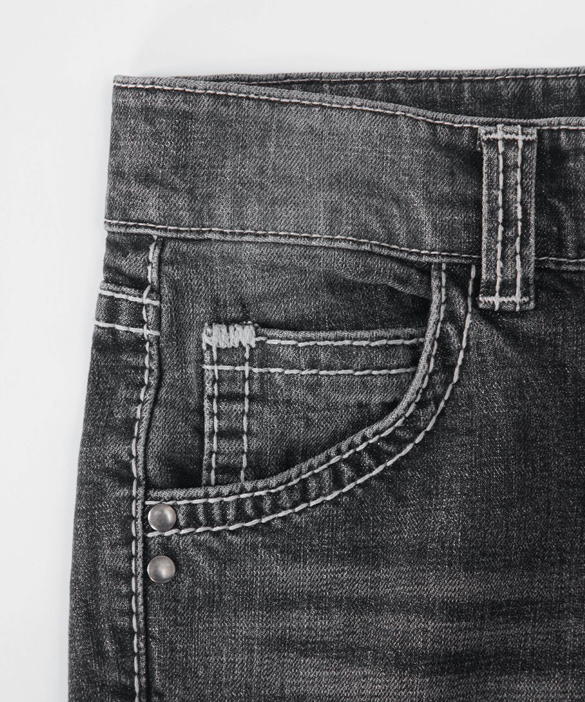 애즈온(ASON) LOE BOOTCUT PANTS / WASHED BLACK
