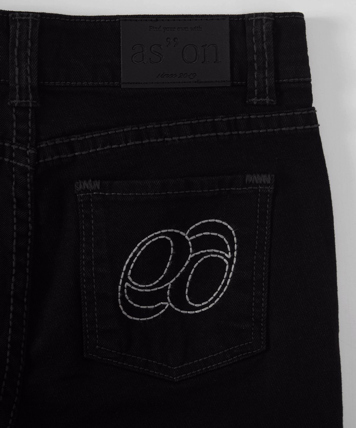 애즈온(ASON) LOE BOOTCUT PANTS / BLACK