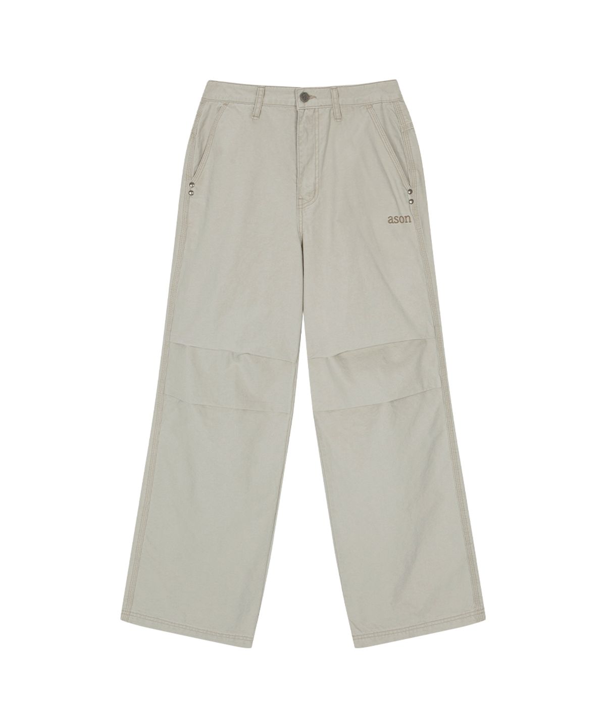 애즈온(ASON) NELL PARACHUTE PANTS / LIGHT BEIGE