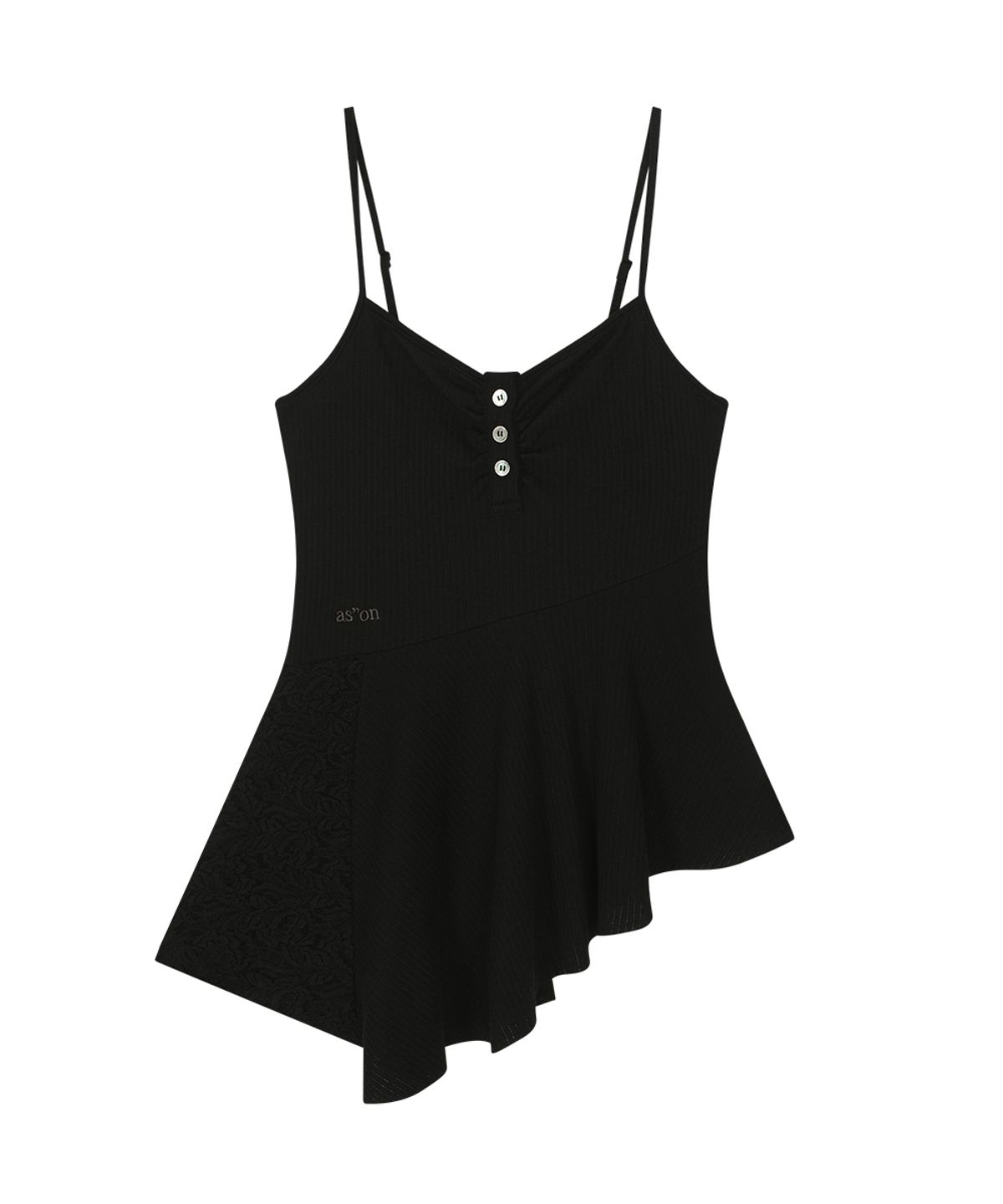 애즈온(ASON) PETAL SLEEVELESS / BLACK