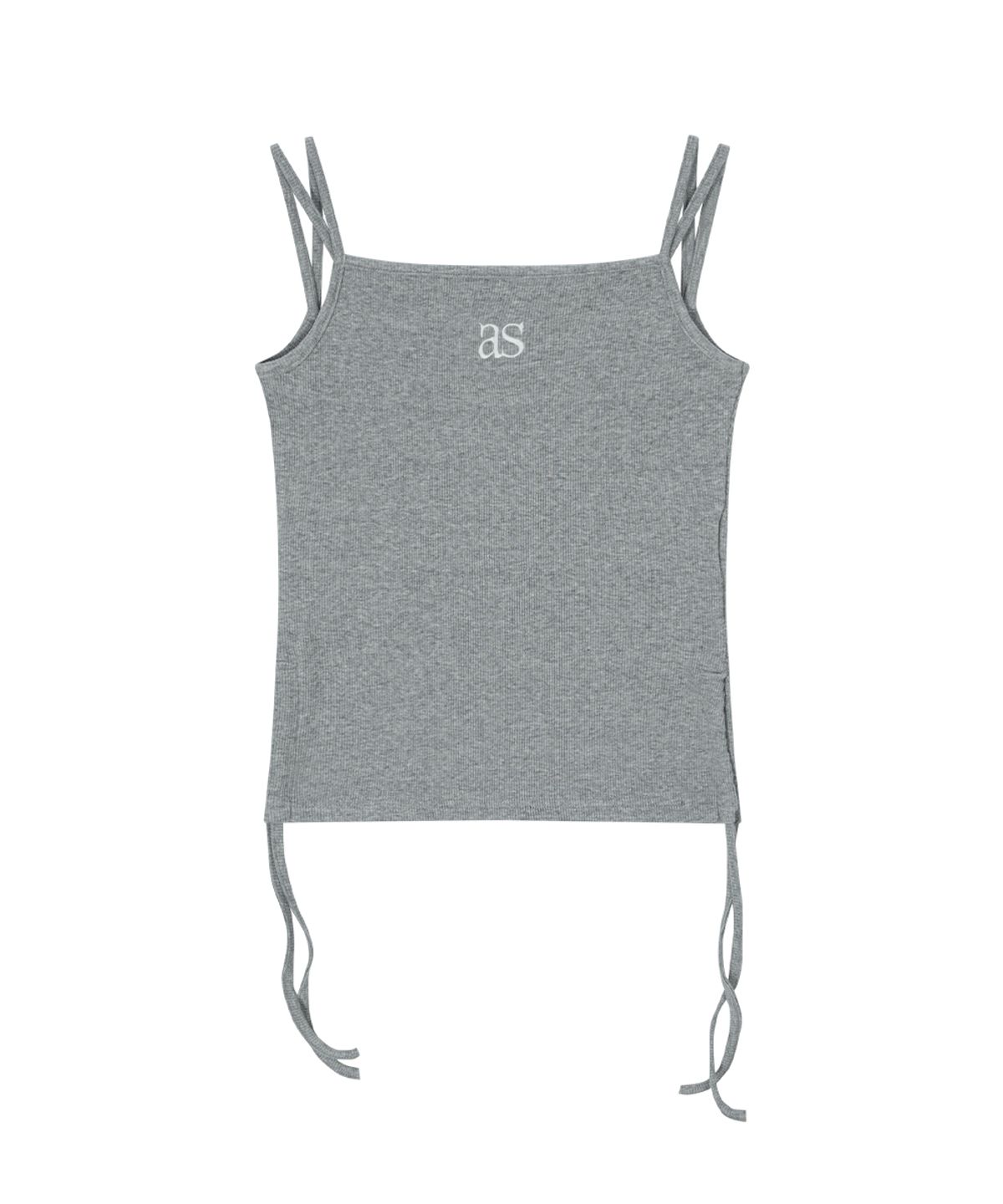 애즈온(ASON) LAYER SHIRRING SLEEVELESS / GRAY