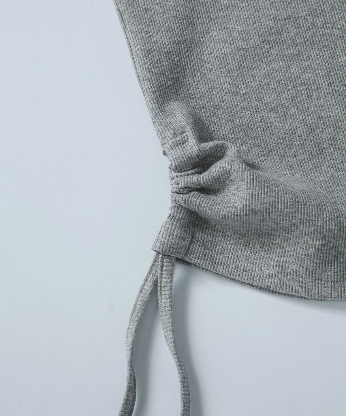 애즈온(ASON) LAYER SHIRRING SLEEVELESS / GRAY