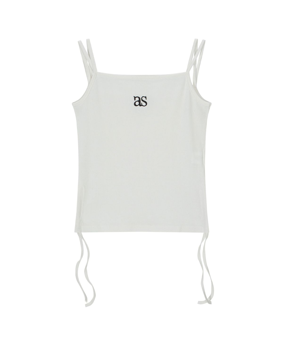 애즈온(ASON) LAYER SHIRRING SLEEVELESS / WHITE
