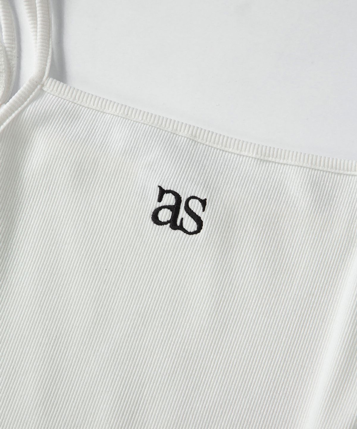 애즈온(ASON) LAYER SHIRRING SLEEVELESS / WHITE