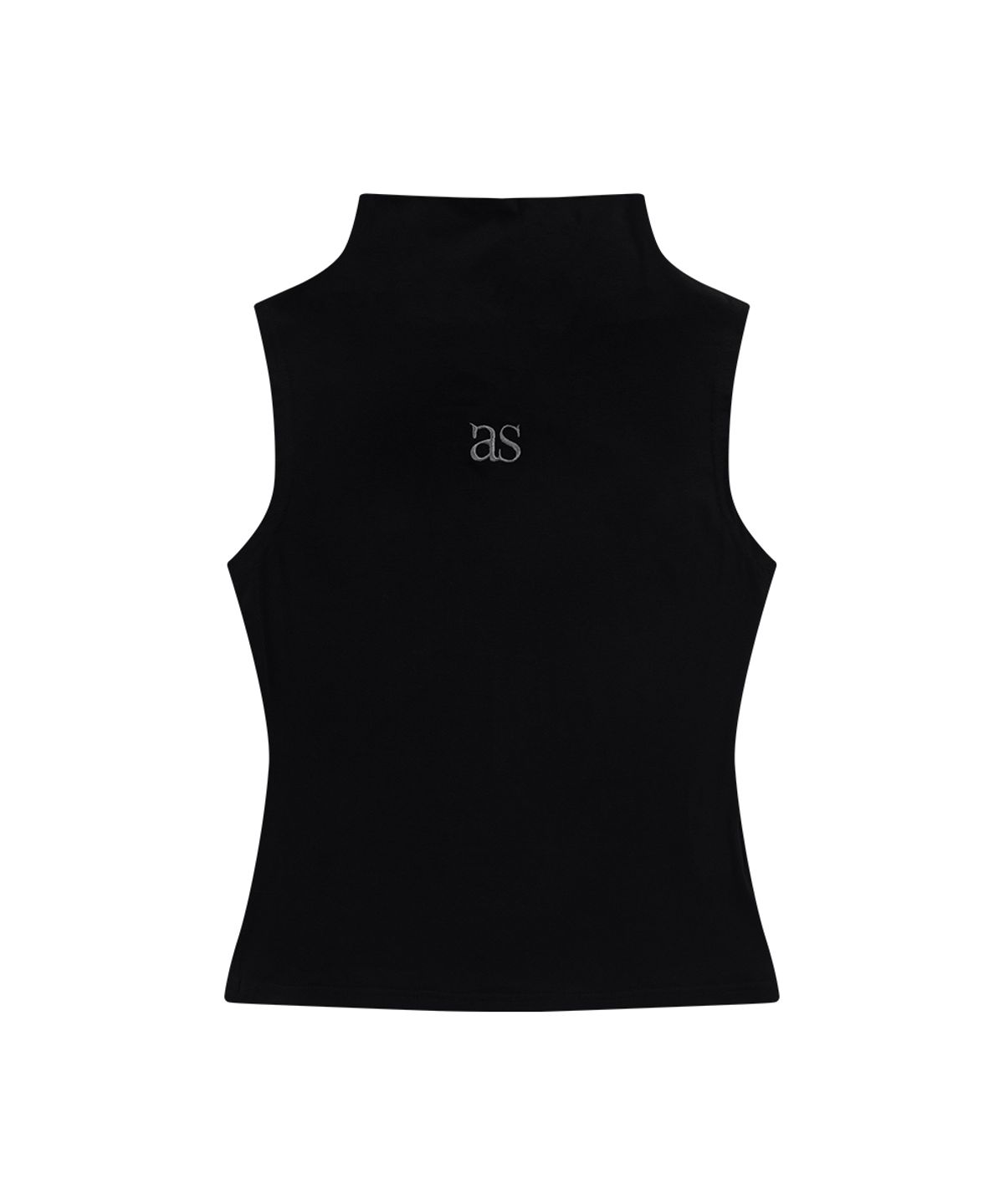 애즈온(ASON) HUSH HIGH-NECK SLEEVELESS / BLACK