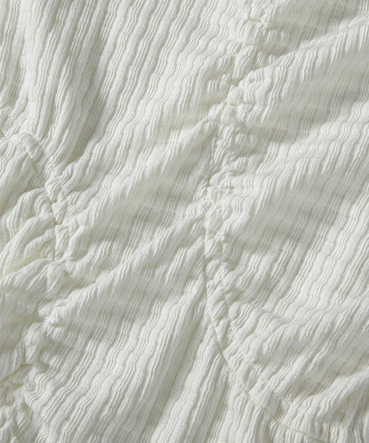 애즈온(ASON) SOFT SHIRRING TEE / IVORY