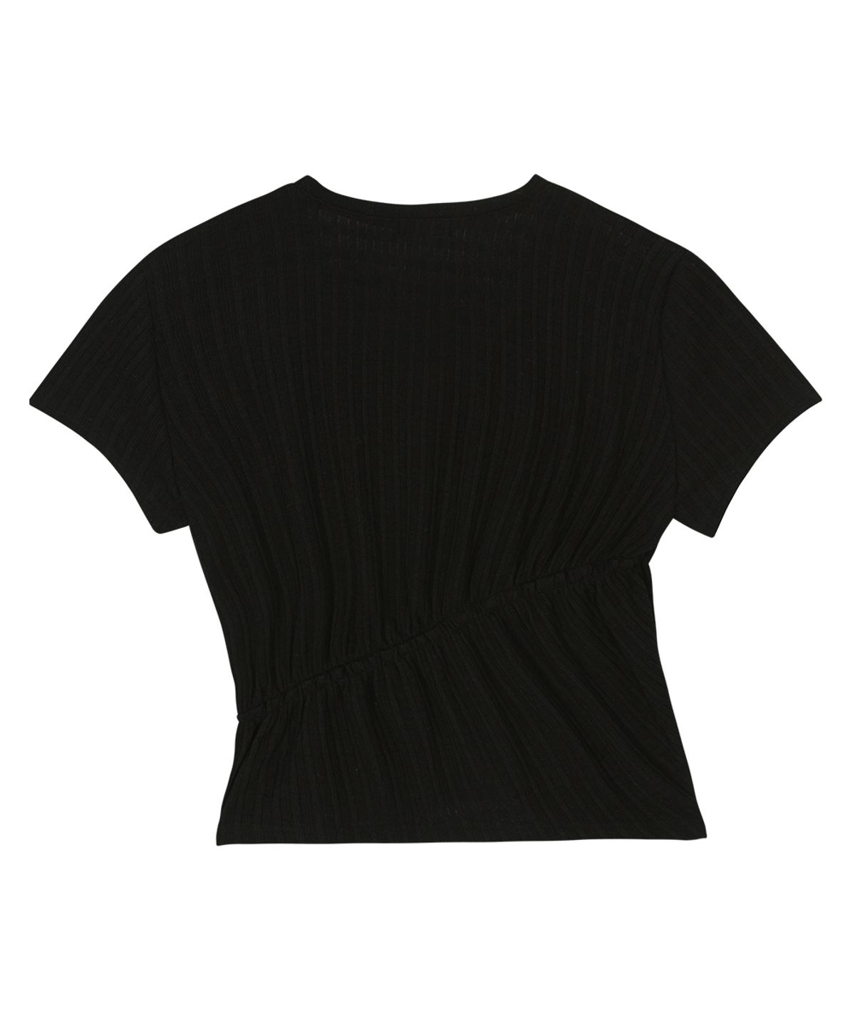 애즈온(ASON) SOFT SHIRRING TEE / BLACK