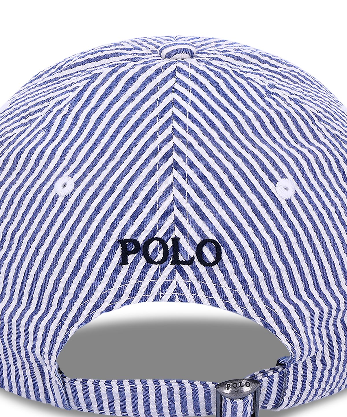 폴로 랄프 로렌(POLO RALPH LAUREN) 시어서커 볼 캡-블루