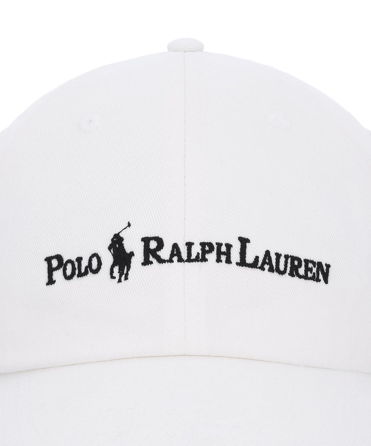 폴로 랄프 로렌(POLO RALPH LAUREN) 코튼 트윌 볼 캡-화이트