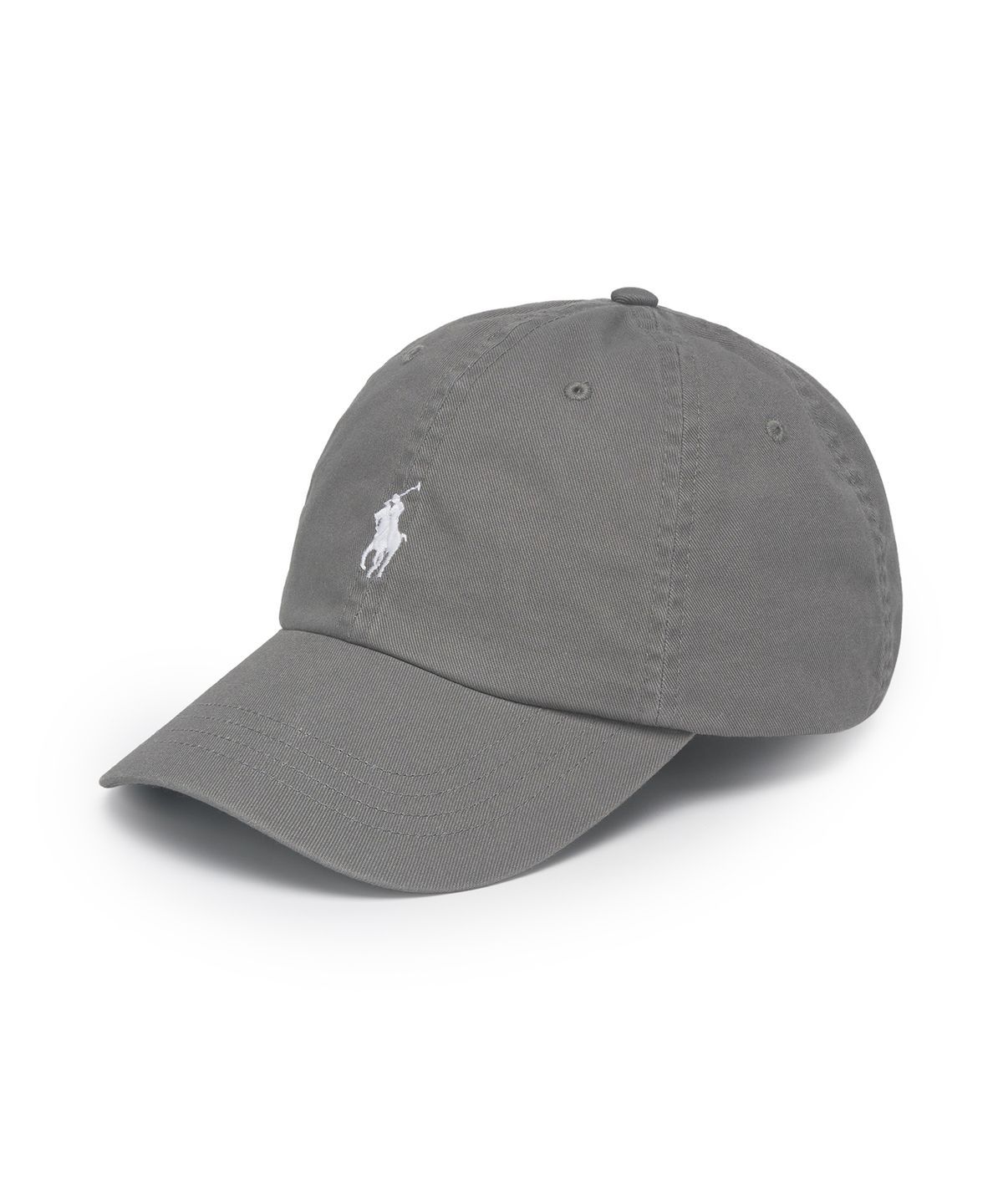 폴로 랄프 로렌(POLO RALPH LAUREN) 코튼 치노 베이스볼 캡-그레이