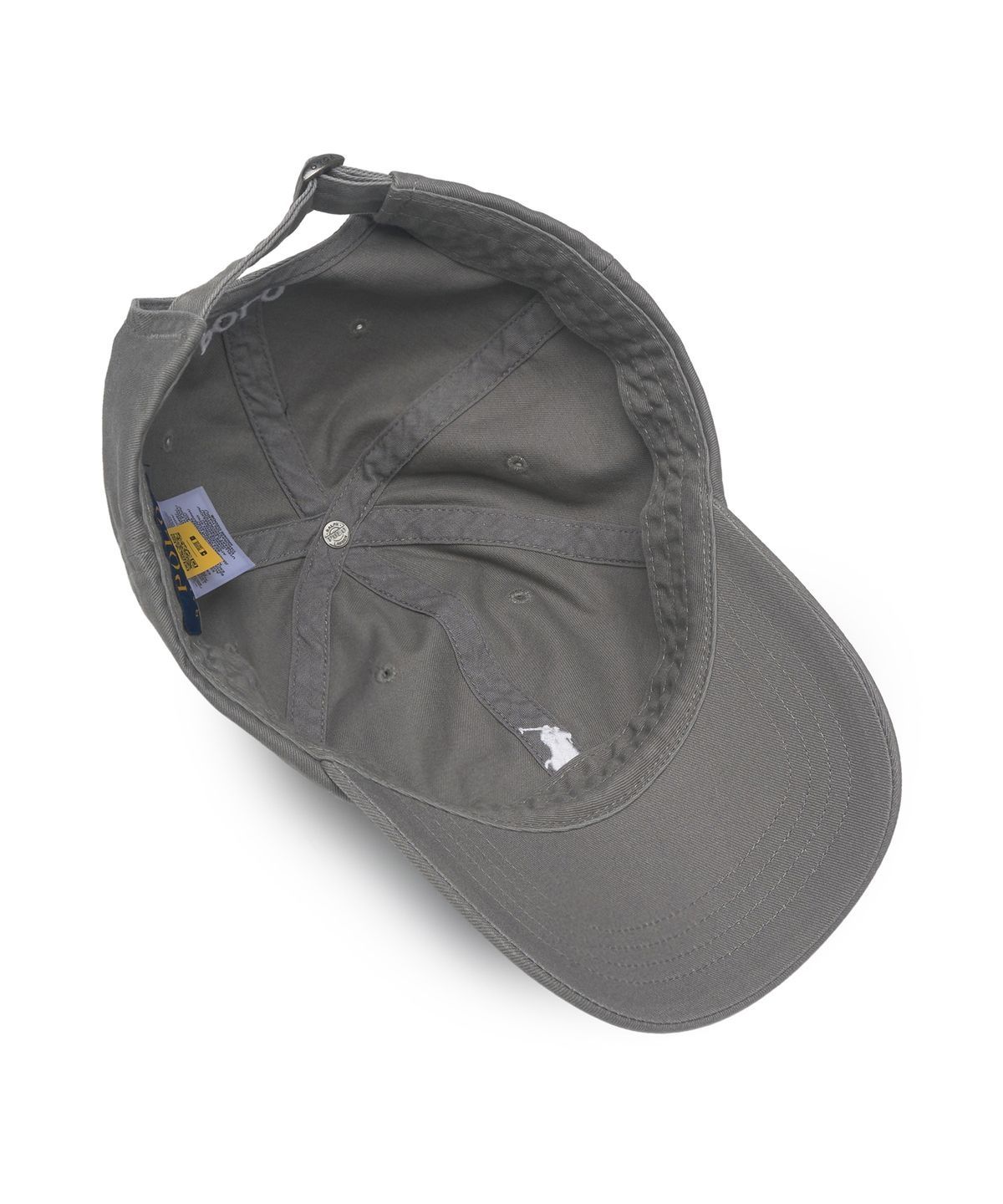 폴로 랄프 로렌(POLO RALPH LAUREN) 코튼 치노 베이스볼 캡-그레이
