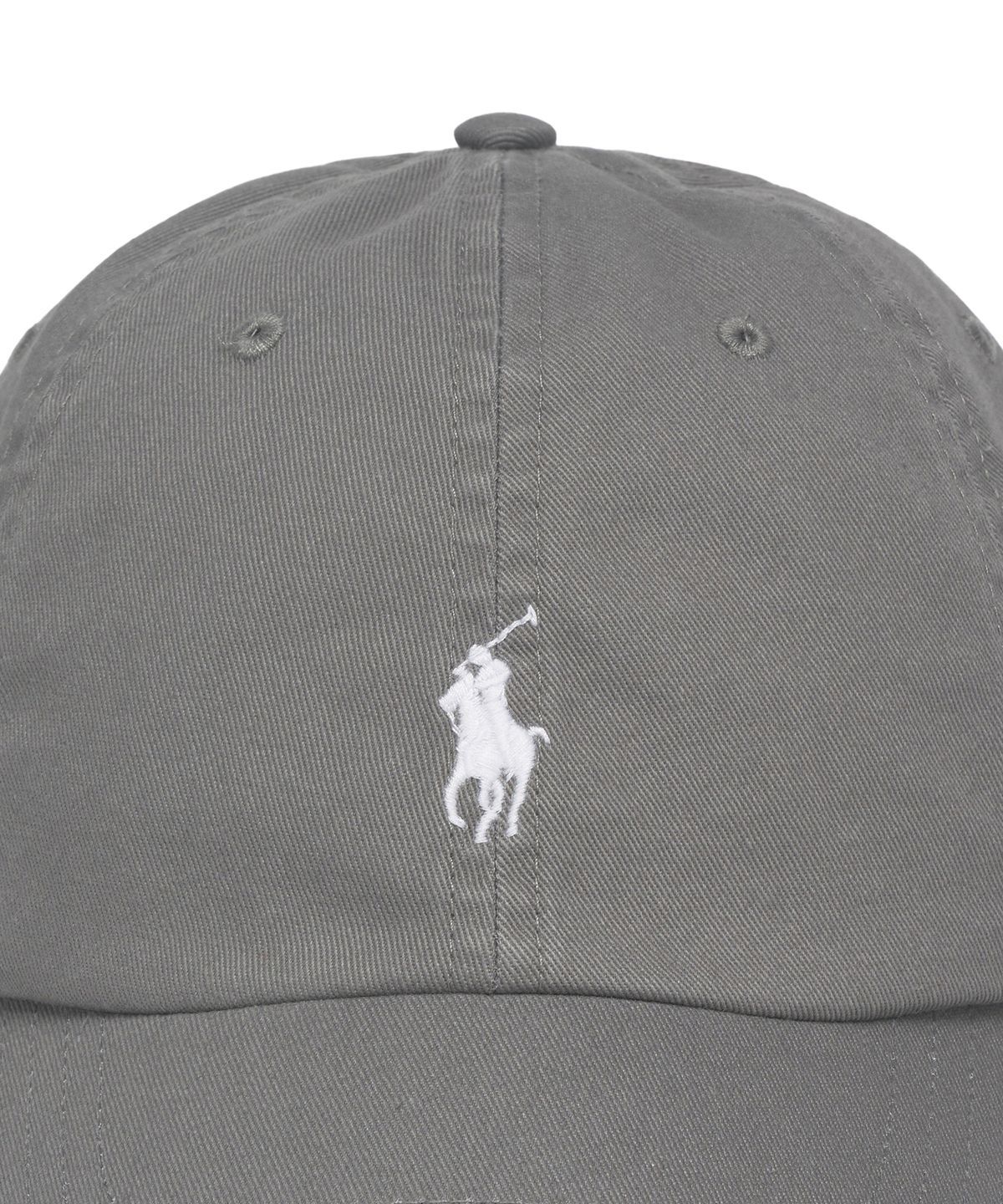 폴로 랄프 로렌(POLO RALPH LAUREN) 코튼 치노 베이스볼 캡-그레이