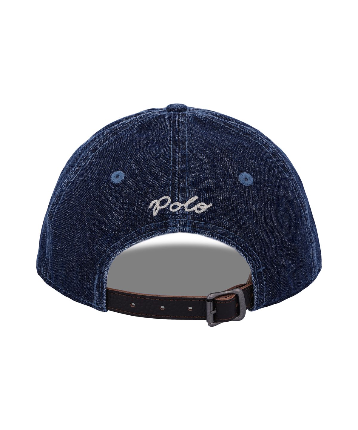 폴로 랄프 로렌(POLO RALPH LAUREN) 랄프 로고 데님 볼 캡-네이비