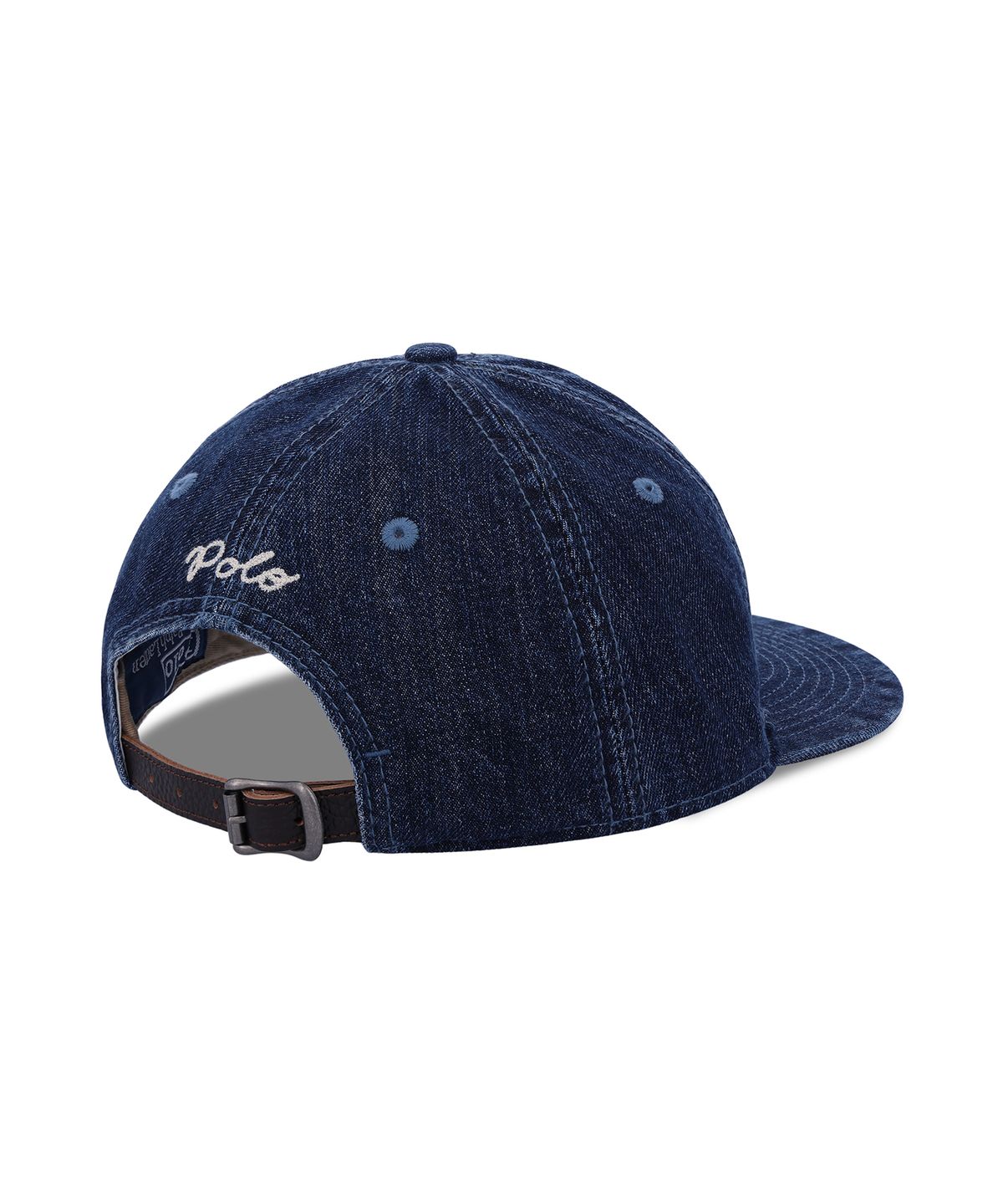 폴로 랄프 로렌(POLO RALPH LAUREN) 랄프 로고 데님 볼 캡-네이비