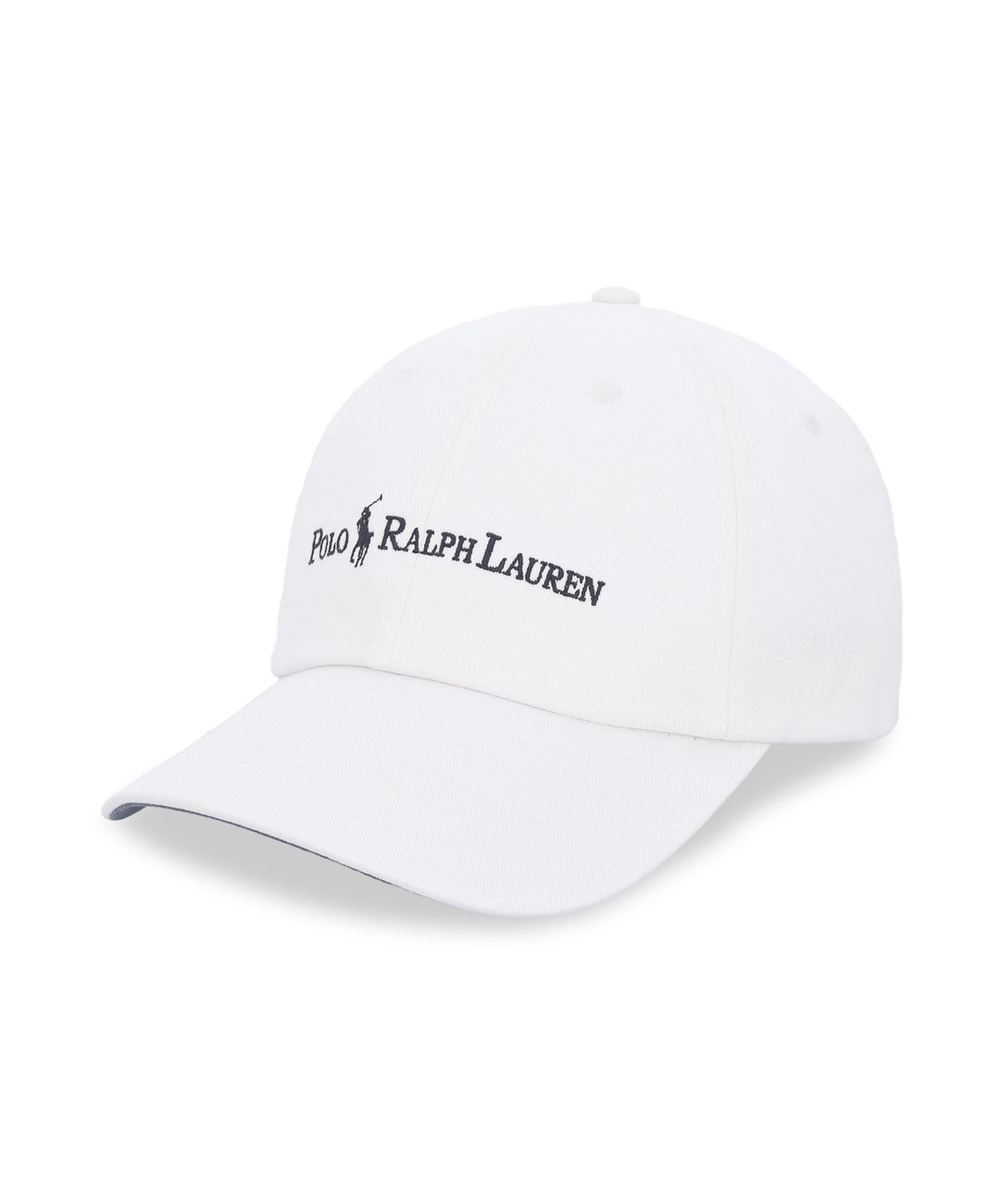 폴로 랄프 로렌(POLO RALPH LAUREN) 코튼 트윌 볼 캡-화이트